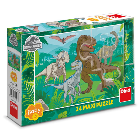 Dino Puzzle Jurský Svět MAXI 24 dílků ~ 1