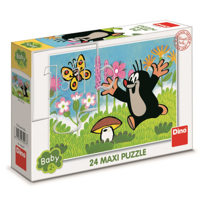 Dino Puzzle Krtek a houba MAXI 24 dílků