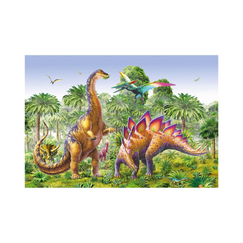 Dino Puzzle Souboj dinosaurů 2x48 dílků ~ 3