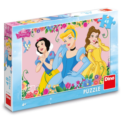 Dino Puzzle Rozkvetlé princezny 48 dílků