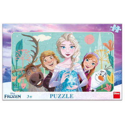 Dino Puzzle Frozen: rodina deskové 15 dílků