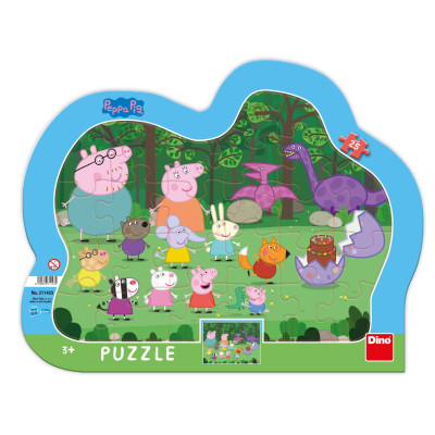 Dino Puzzle Peppa Pig deskové 25 dílků