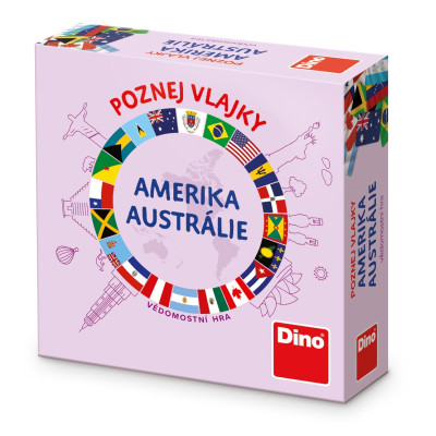 Dino Poznej vlajky - Amerika a Austrálie