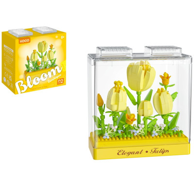 KOCO Stavebnice mini Tulipány plast 295ks