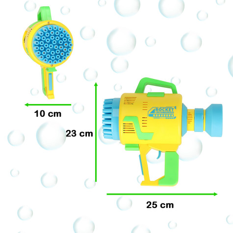 KIK Mýdlová bublinková pistole Bubble maker - žlutá ~ 2