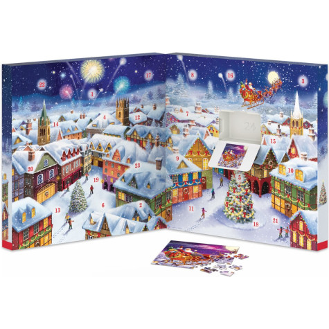 EUROGRAPHICS Puzzle Adventní kalendář: Vánoční vzpomínky 24x50 dílků ~ 2