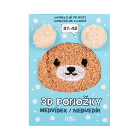 Albi 3D ponožky - Medvídek ~ 3