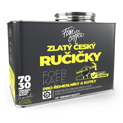 FixiCoffee Fofrkafe Zlatý český ručičky 250g zrnková káva