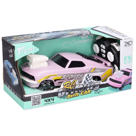 Auto Drifting RC na dálkové ovládání 23 cm růžové ~ 2