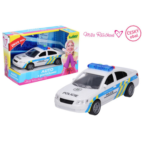 Wiky Auto policejní s efekty 15,5 cm Míša Růžičková - mluví česky ~ 1