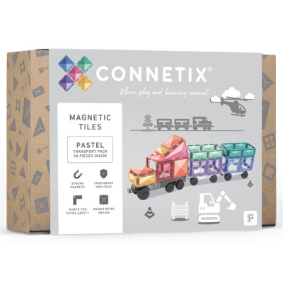 Connetix Pastel Transport Pack 50 dílů