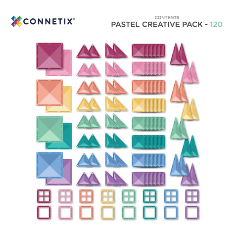 Connetix Pastel Creative pack 120 dílů ~ 4