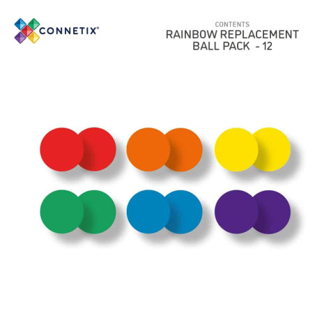 Connetix Rainbow Ball Pack 12 dílů ~ 4