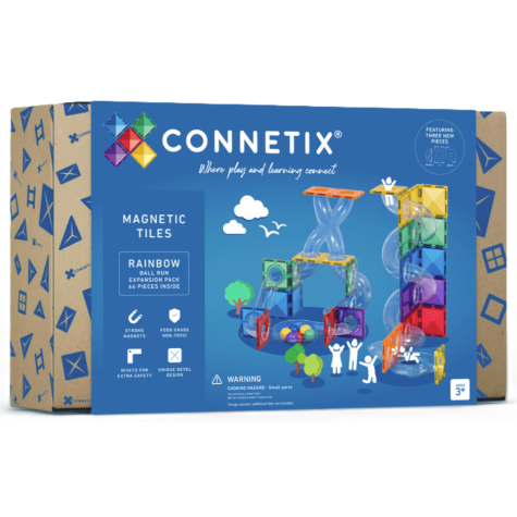 Connetix Rainbow Ball Run Expansion Pack 66 dílů ~ 1