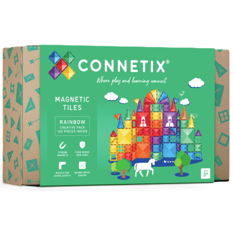 Connetix Rainbow Creative Pack 102 dílů ~ 1