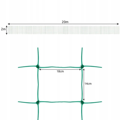 Podpůrná síť na rostliny 2x20m Gardlov 23980 ~ 2