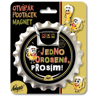 Nekupto Otvírák na pivo, podtácek - Jedno orosené, prosím