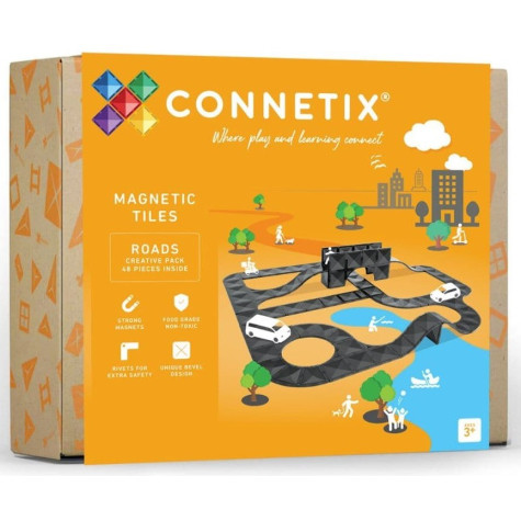 Connetix Creative Roads Pack 48 dílů ~ 1