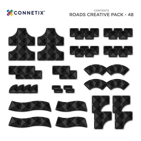 Connetix Creative Roads Pack 48 dílů ~ 7