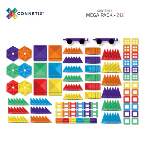 Connetix Rainbow Mega Pack 212 dílů ~ 6