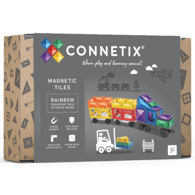 Connetix Rainbow Transport Pack 50 dílů