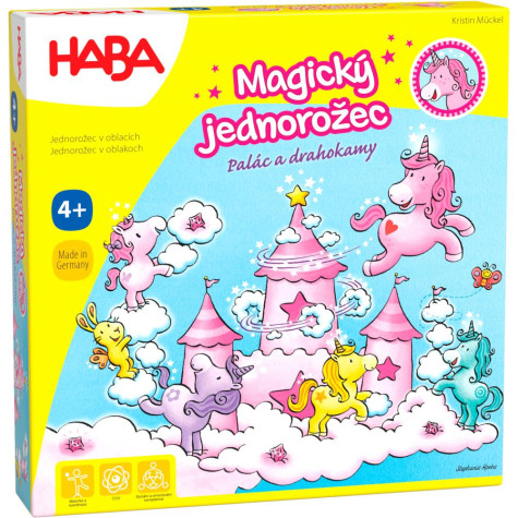 Haba Magický jednorožec Palác a drahokamy Společenská hra pro děti ~ 1