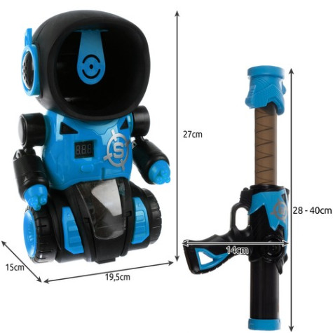 2.JAKOST Kruzzel 23171 Střílecí hra Robot - modrý ~ 5