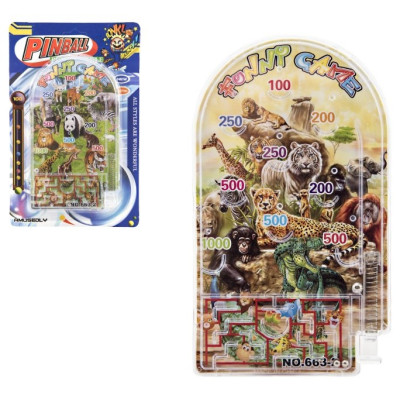 Pinball ZOO hlavolam plast 9x16cm