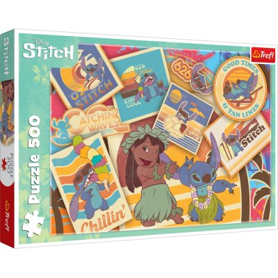 TREFL Puzzle Lilo&Stitch: Razítka 500 dílků