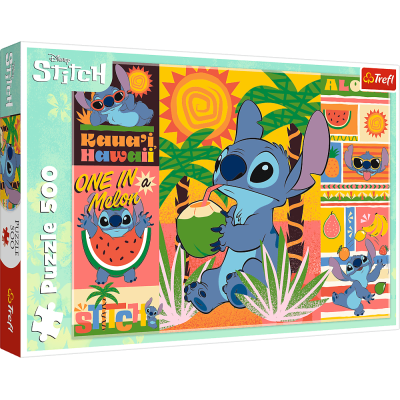 TREFL Puzzle Lilo&Stitch: Dovolená se Stitchem 500 dílků