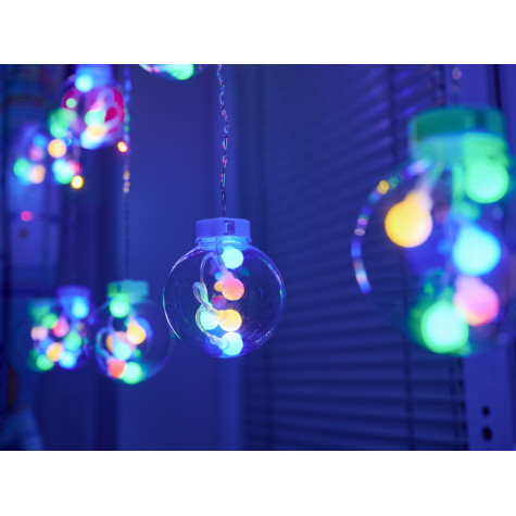 KIK Závěsná LED světla 3m 108 LED multicolour ~ 2