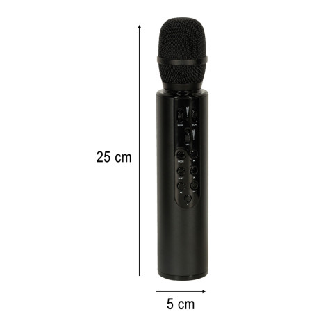 KIK Bezdrátový karaoke bluetooth mikrofon - černý ~ 6