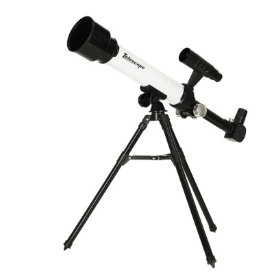 KIK Dětský astronomický teleskop 50mm - bílý