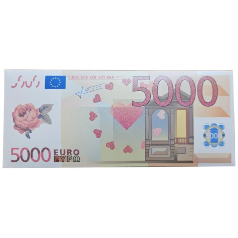 Fikar Čokoládová bankovka 5000 Euro 60 g ~ 1