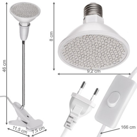 LED Lampička pro pěstování rostlin s klipem Gardlov 16348 ~ 2