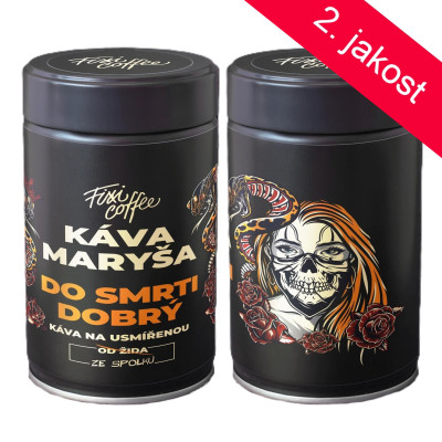 2.JAKOST FixiCoffee Káva Maryša Do smrti dobrý 150g zrnková káva