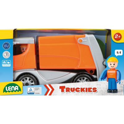 Lena Auto Truckies popeláři plast 25cm s figurkou v krabici 24m+