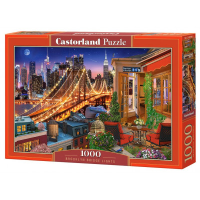 CASTORLAND Puzzle Světla Brooklynského mostu 1000 dílků