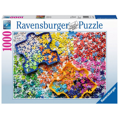 RAVENSBURGER Puzzle Barevná paleta dílků 1000 dílků ~ 1