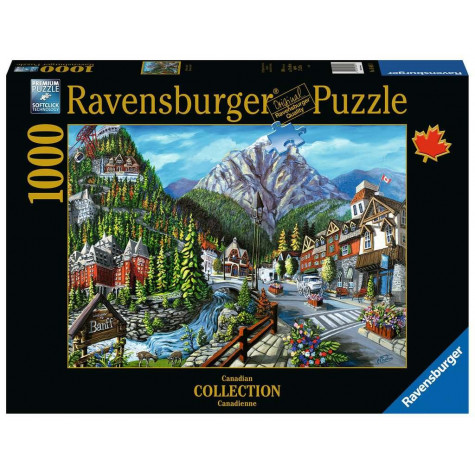 RAVENSBURGER Puzzle Vítejte v Banffu 1000 dílků ~ 1