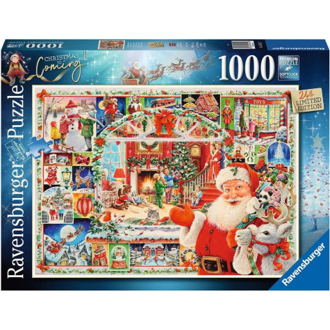 RAVENSBURGER Puzzle Vánoce jsou tady! 1000 dílků ~ 1