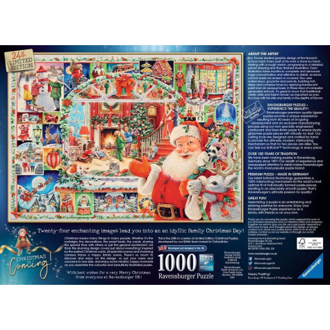 RAVENSBURGER Puzzle Vánoce jsou tady! 1000 dílků ~ 3