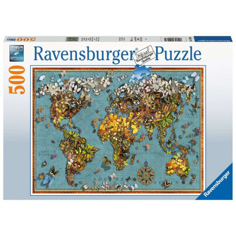 RAVENSBURGER Puzzle Motýlí svět 500 dílků ~ 1