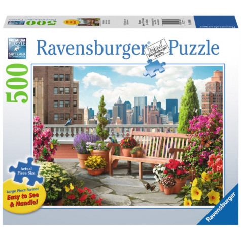 RAVENSBURGER Puzzle Zahrada na střeše XXL 500 dílků ~ 1