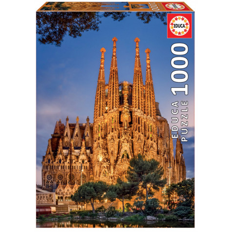 EDUCA Puzzle Sagrada Familia, Barcelona (Španělsko) 1000 dílků ~ 1