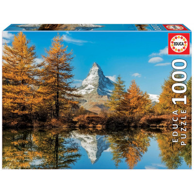 EDUCA Puzzle Podzimní Matterhorn, Švýcarsko 1000 dílků