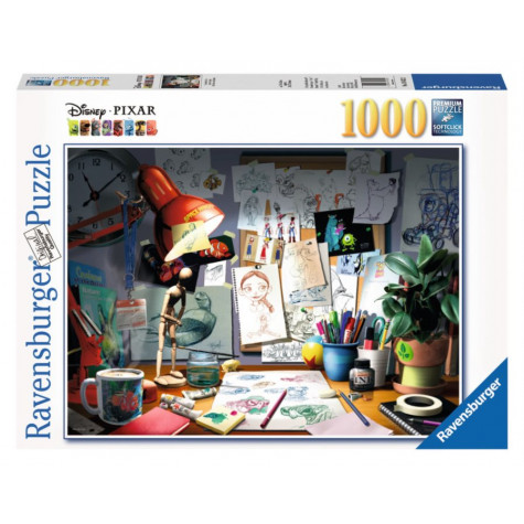 RAVENSBURGER Puzzle Kreslířův stůl 1000 dílků ~ 1