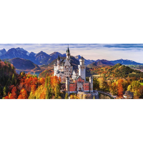 RAVENSBURGER Panoramatické puzzle Zámek Neuschwanstein 1000 dílků ~ 2