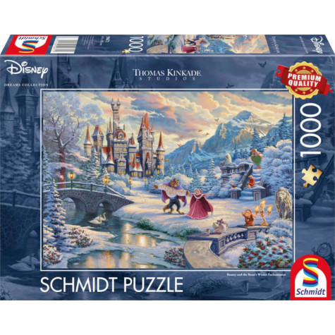 SCHMIDT Puzzle Kráska a zvíře: Zimní kouzlo 1000 dílků ~ 1