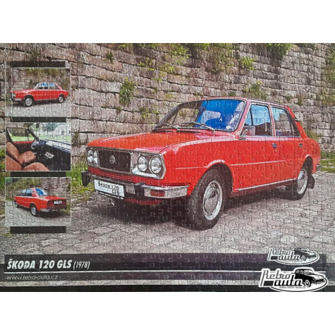 RETRO-AUTA Puzzle č. 11 Škoda 120 GLS (1978) 500 dílků ~ 2